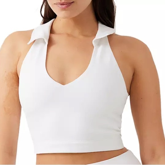 Outdoor Voices Women's Warmup Collared Crop Top SIZE MEDIUM - Picture 1 of 11